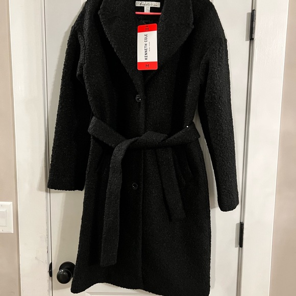 New Kenneth Cole Ladies' Boucle Wrap Coat - Picture 12 of 12